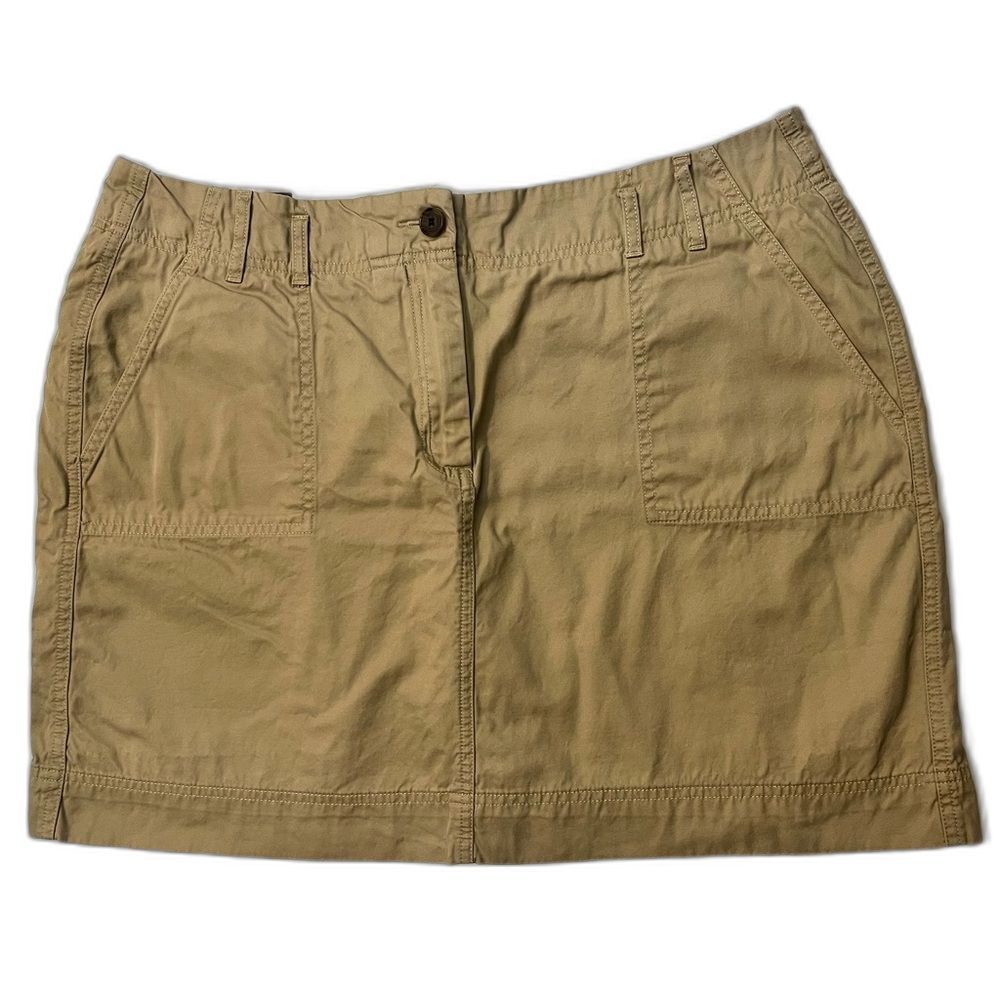 Lands End Women’s Tan Skirt Casual Skirt With Shorts Skort Size 16p